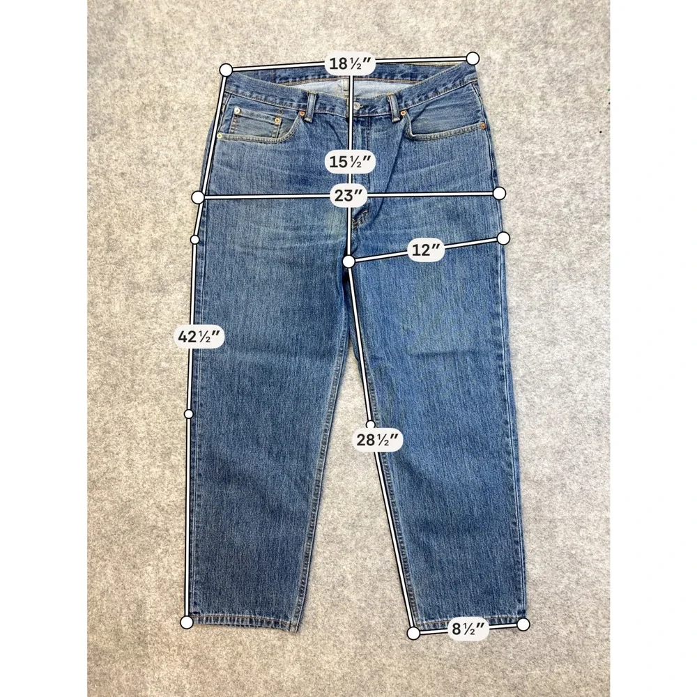 Lot of 4 Levi's 550 569 514 Relaxed Jeans Men's 38x30 Blue Denim Work Pants